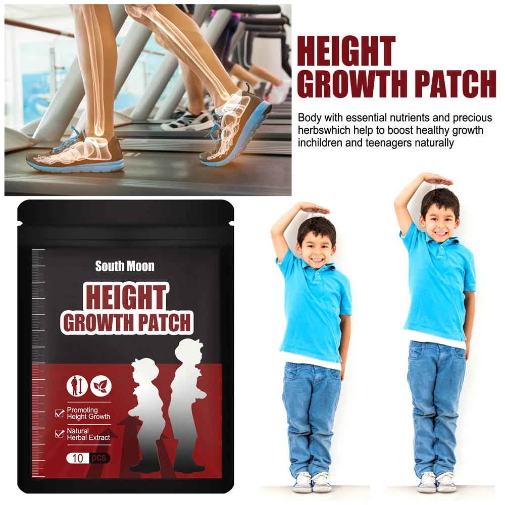 

Newly 10 Counts Height Lift Foot Patch Promotes Juvenile Adults to Grow Taller Herbal Short Height Treatment for Kids Teen