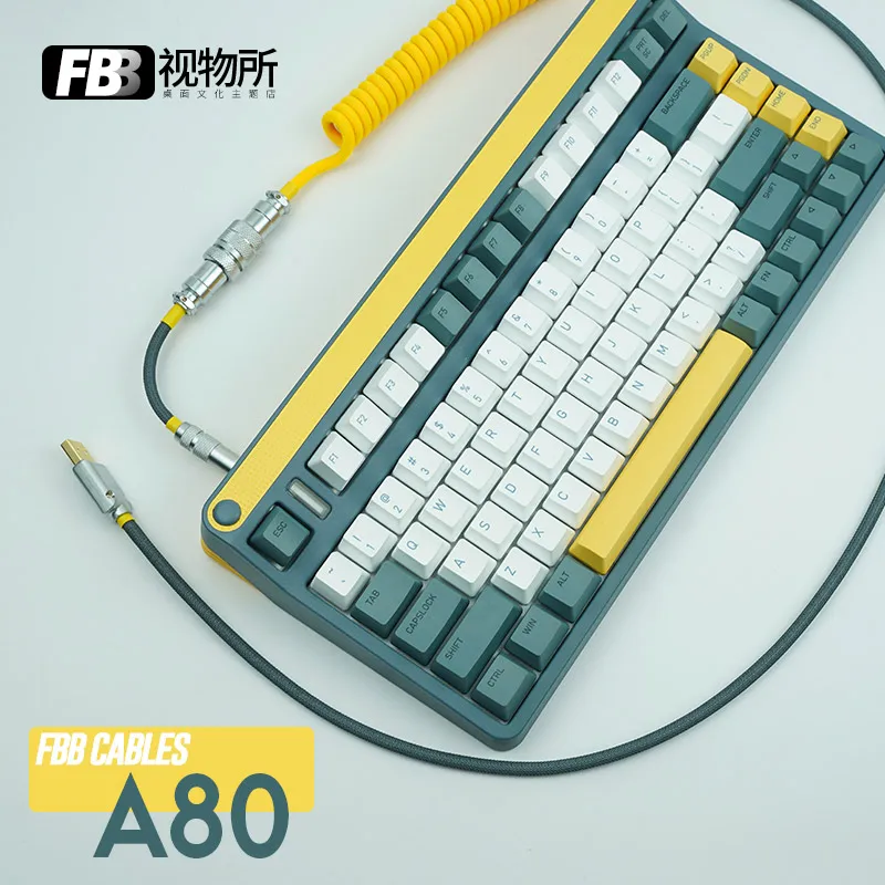 FBB Cables IQUNIX A80 Wireless Mechanical Keyboard Custom Keyboard Cable Manual Data Cable Weaving Type C for GMK Theme SP