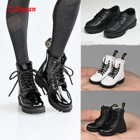 new arrival 16 scale female high shoes model black white martin boots leather shoes fit 12inch tbl ph figure dolls toys