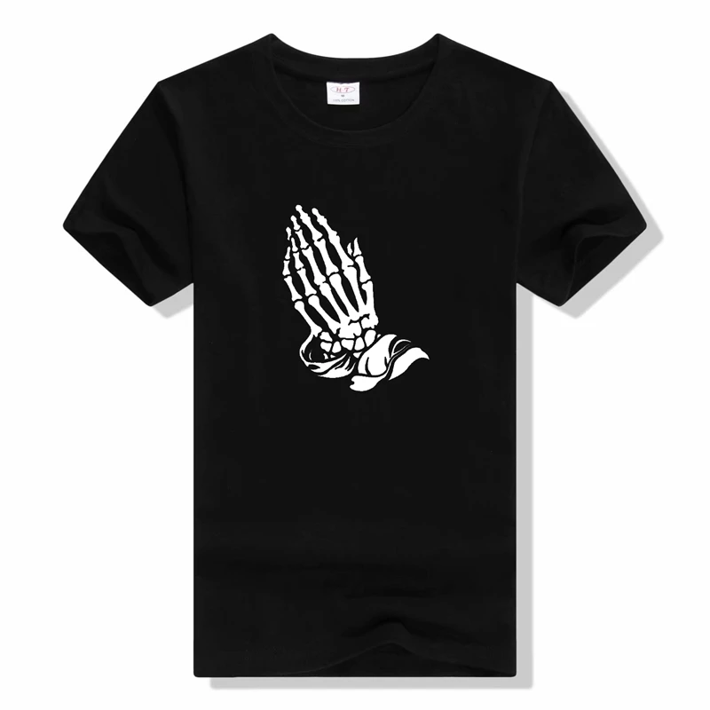 

Praying Hands Men T Shirt Skyrim Dark Brotherhood Hand T-Shirt Casual Cotton Short Sleeves O-Neck Summer Cool Brand Tee Tops