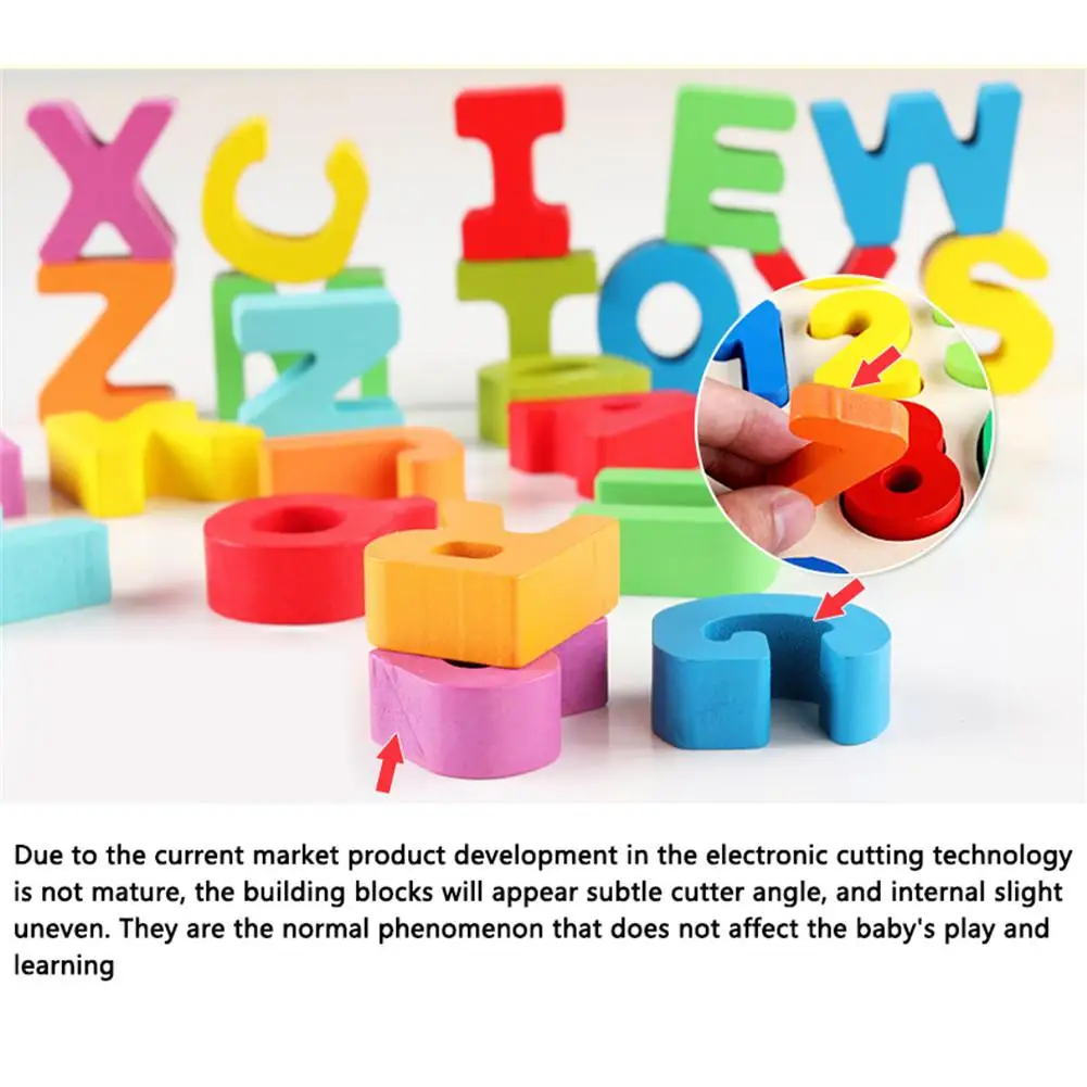 Деревянные пазлы Алфавит количество паззлы малыш цифровое изучение букв доска