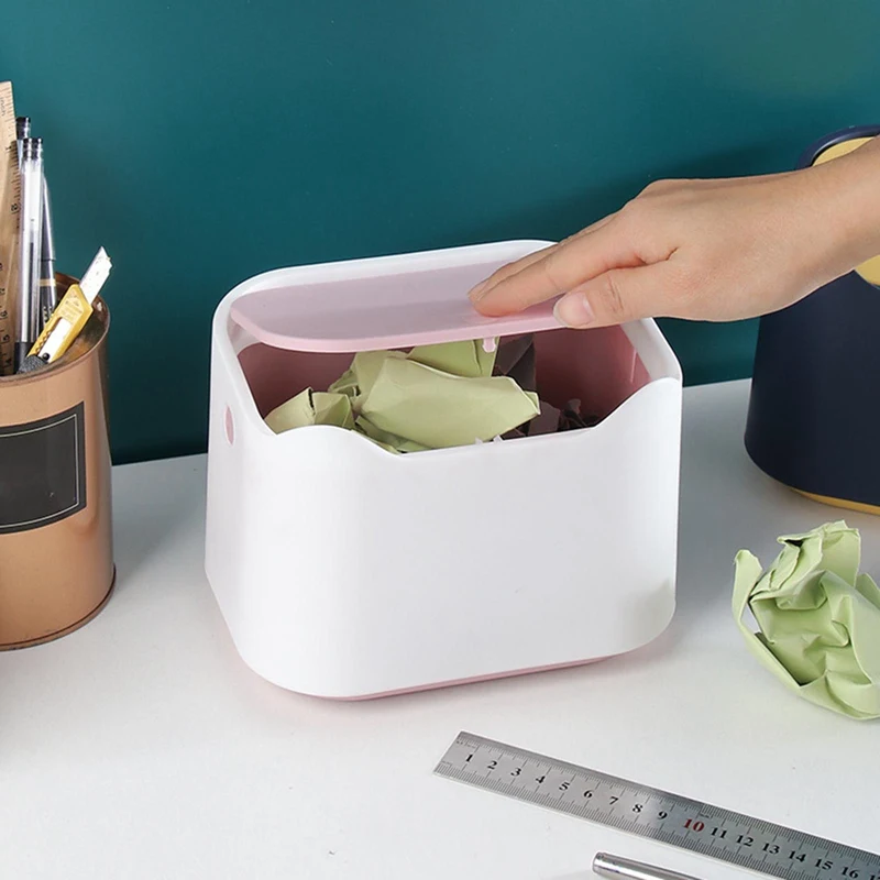 Настольная многофункциональная мини корзина для мусора ведро домашнего и