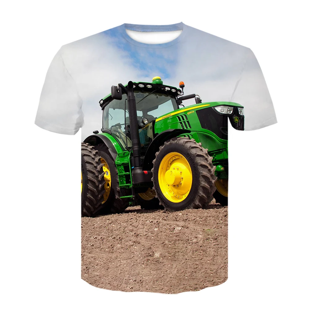 

Excavator Tractor 3D Print Men Short Sleeve T-Shirt Harajuku Design Hot Sale 2021