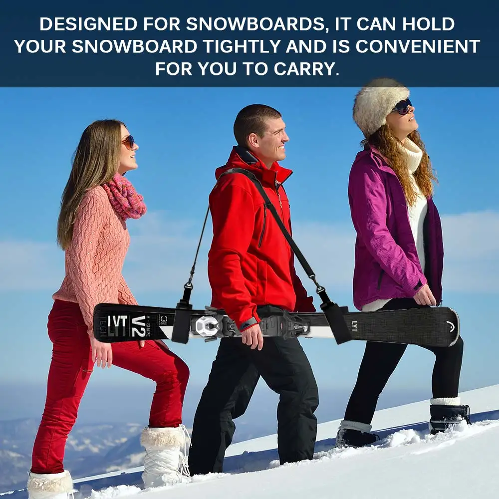 

Ski Handle Strap Skiing Bag Adjustable Length Portable Durable Snowboard Strap Ski Belt For Snowboards Outdoor Sport Accessories
