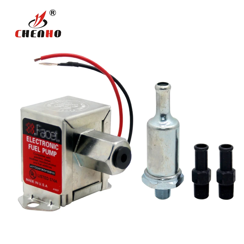 12V состоящий из топа красного цвета квадратный Электрический топливный насос 40106