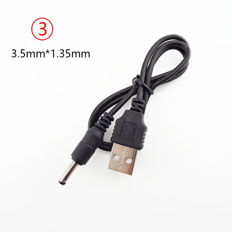 

Type A USB Male Port To DC 5V 2.0*0.6mm 2.5*0.7mm 3.5*1.35mm 4.0*1.7mm 5.5*2.1mm 5.5*2.5mm Plug Jack Power Cable Connector U26