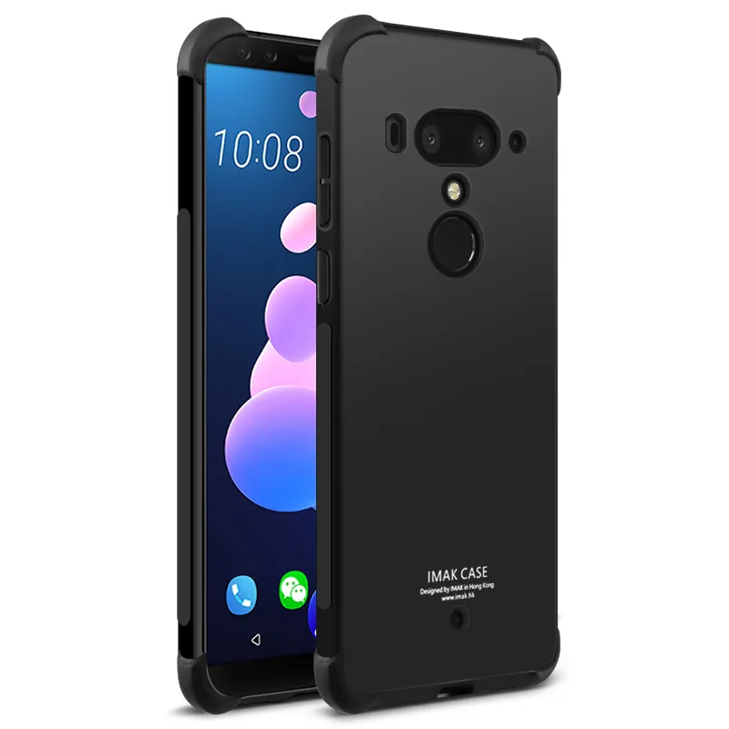 Чехол для htc U12 Plus, силиконовый чехол для htc U12Plus, чехол IMAK из ТПУ для htc U12 Plus, защитный чехол 360 U 12 U12Plus U12 - Цвет: Metal Black