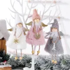 Рождественский ангел, плюшевые куклы, украшения для рождественской елки, Подвесные Подарки, милый и элегантный ангел, семейный Декор 2021