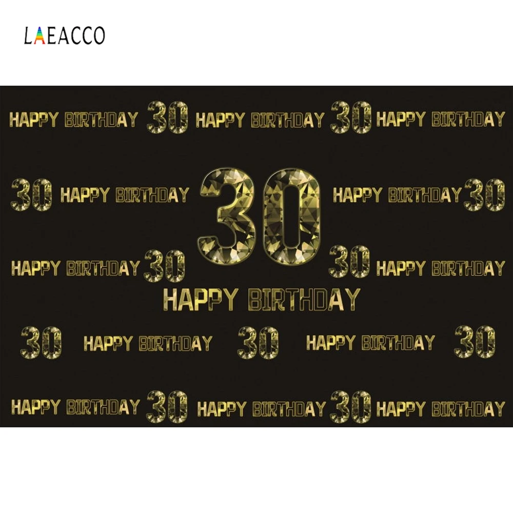 Laeacco Хрустальный бриллиант постер для вечеринки в честь Дня Рождения взрослых