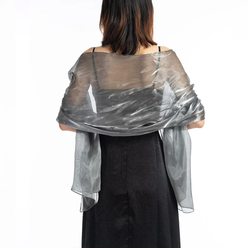 Элегантные Свадебные шали и накидки s 170*70 темно серое вечернее платье свадебное