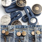 2 шт. регулируемые кнопки для одежды, металлические защелки для одежды, сделай сам для швейных принадлежностей, рукоделия, джинсов, телескопические пуговицы