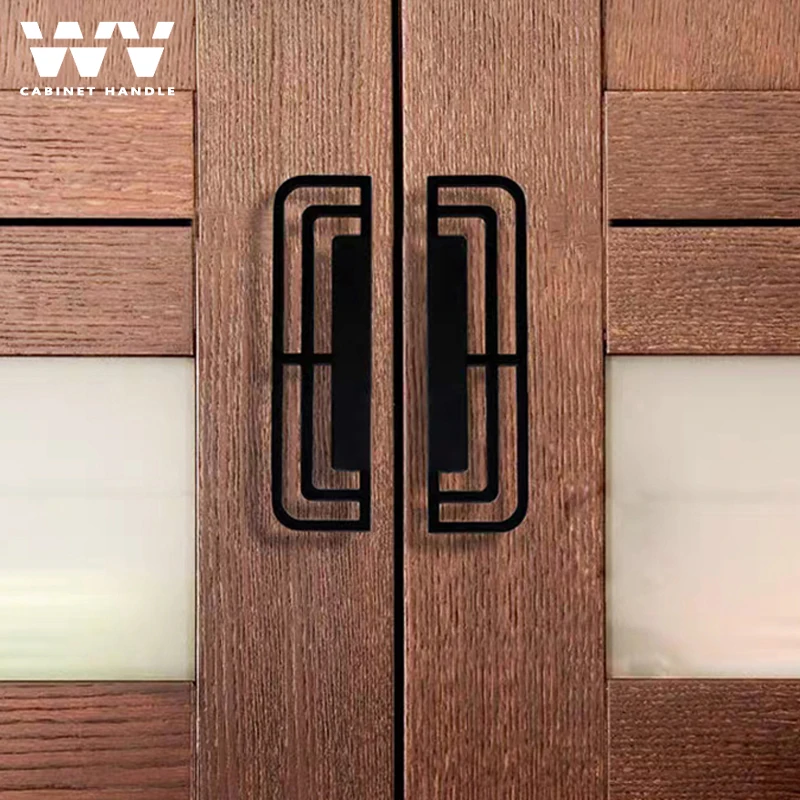 Классическая Ручка WV из твердой латуни черного и золотого цвета винтажные ручки