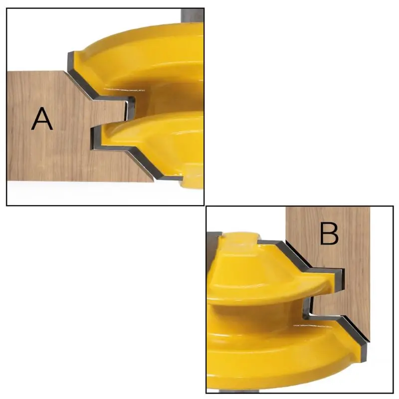

45 Degree Miter Lock Tenon Milling Woodworking Router Bit 6mm Shank Cutter Tool