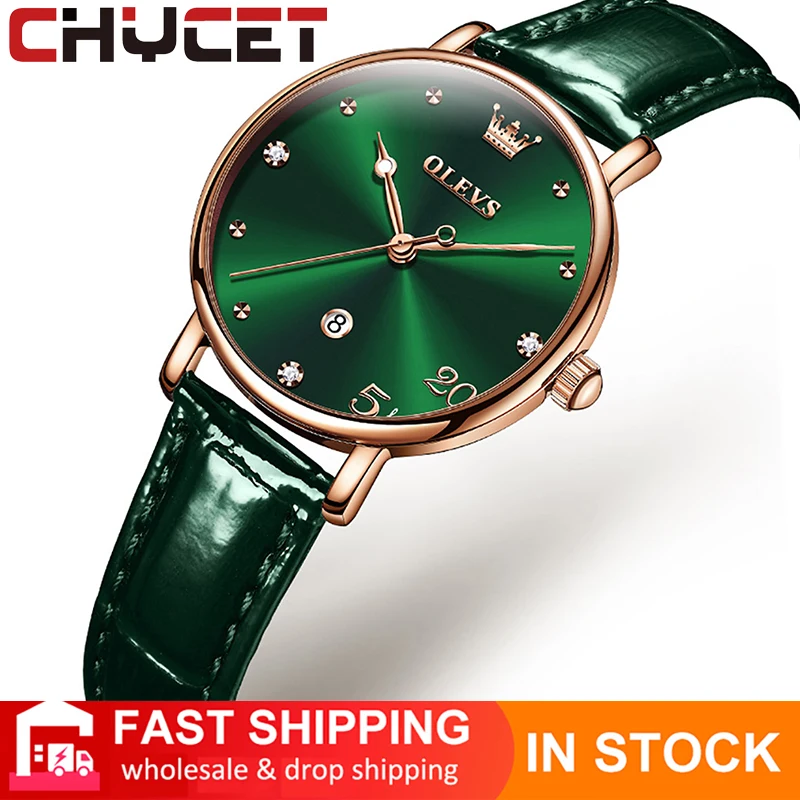 

CHYCET NEW Women Quartz Watches Branded Women's watches Ladies watch Luxury Comfortable Casual Romantic Stylish Leather Strap