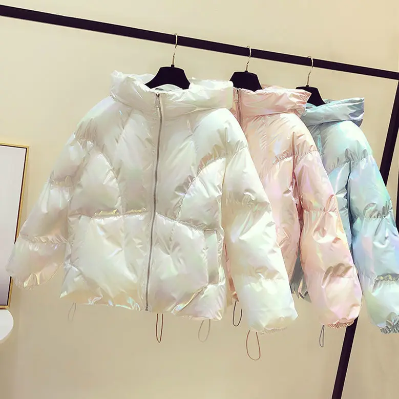 Autumn and Winter Korean Version 2020 New Fashion Colorful Loose Thickened Women's Cotton-padded Jacket Bread Suit | Женская одежда