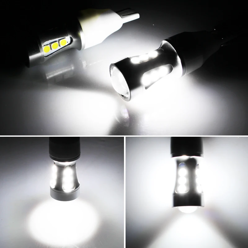 Супер яркий светодиод повышенной Мощность CAN bus 6000 К ксенон белый T15 W16W 15 SMD 3030 912 921