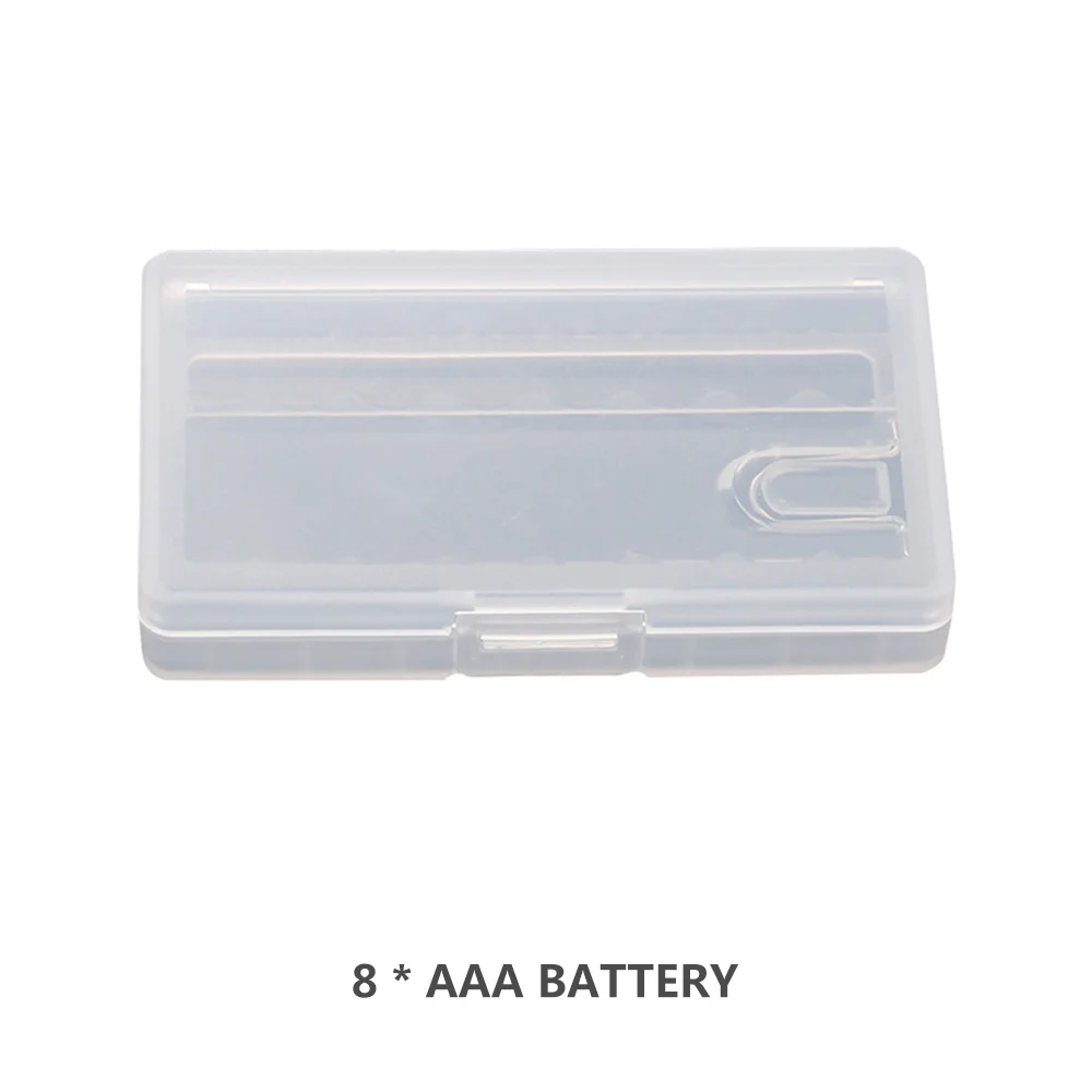 Жесткий пластиковый Чехол держатель для батарей коробка хранения чехол 2x 4x 8x AA/AAA
