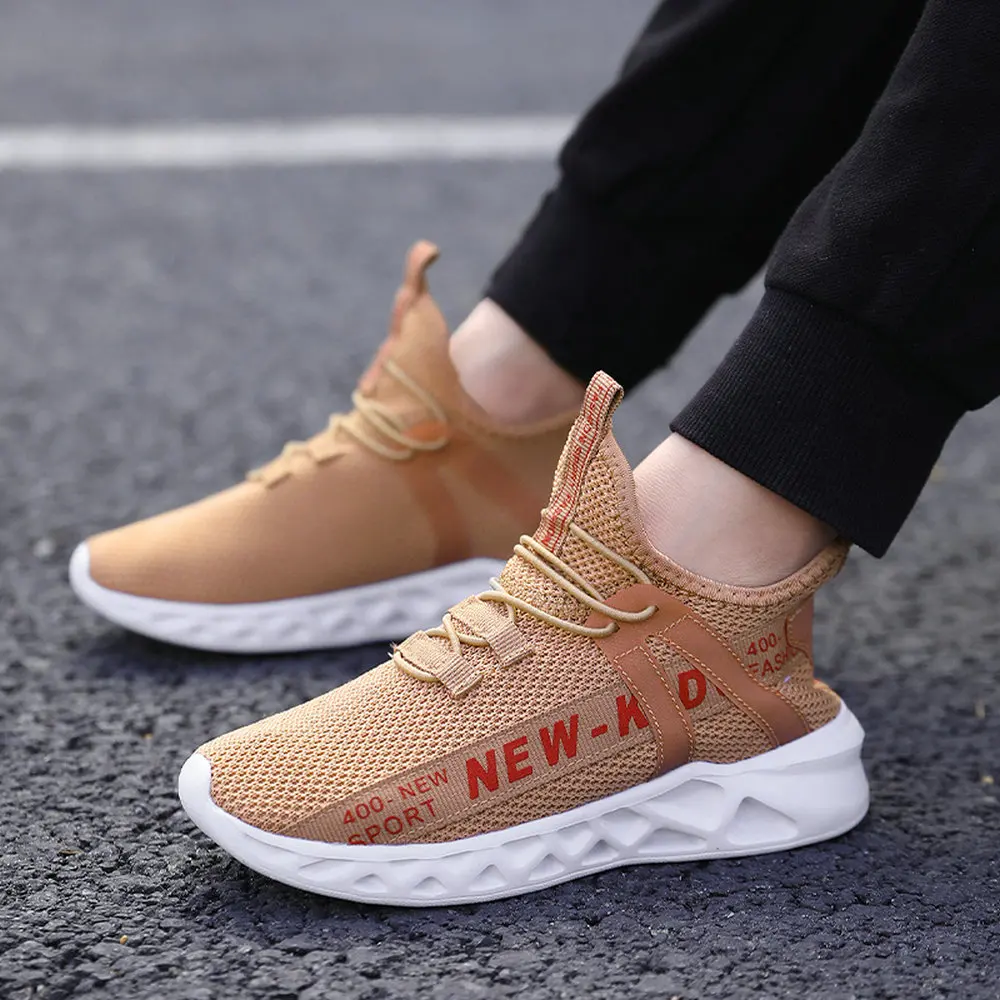 Newbeads Boys Shoes 2021 New Kid Running Sneakers Child's Fly Woven Student Sports Light Summer Children Solid Color Shoes