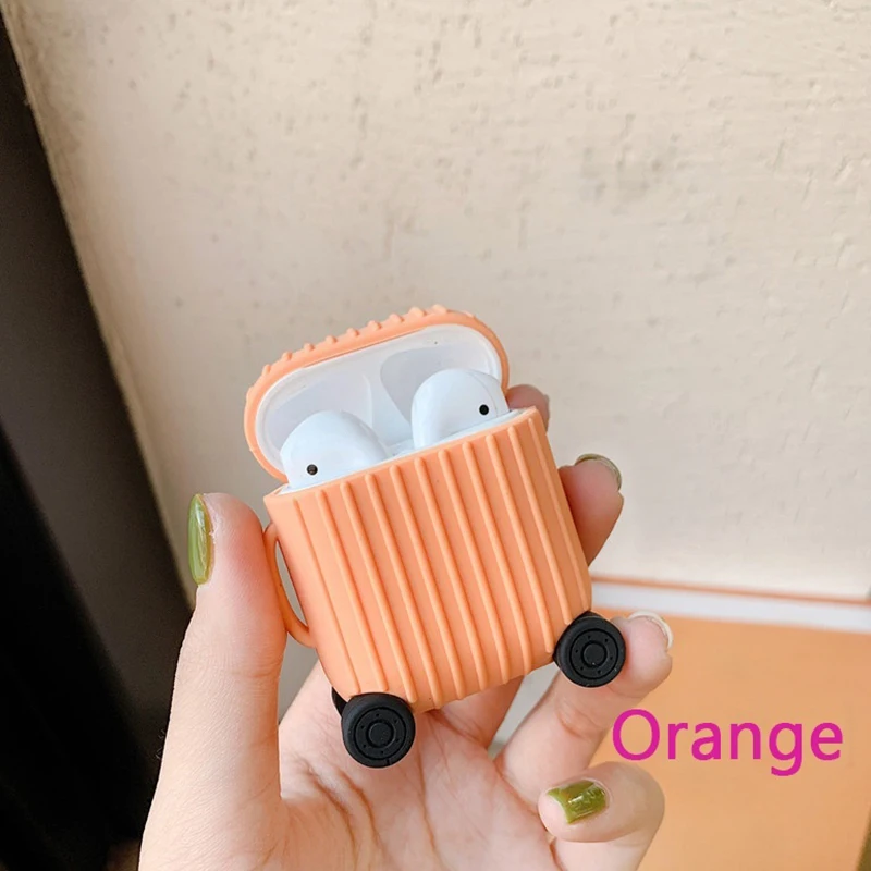 F Чехол для Apple Airpods, Мягкий Силиконовый противоударный чехол для AirPods, уплотненные наушники, защитная пленка, чехол - Цвет: F