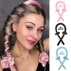 Плойка для волос Slik атласная без тепла, повязка на голову для женщин, лента для завивки волос, резинки для девочек, головные уборы, аксессуары для волос