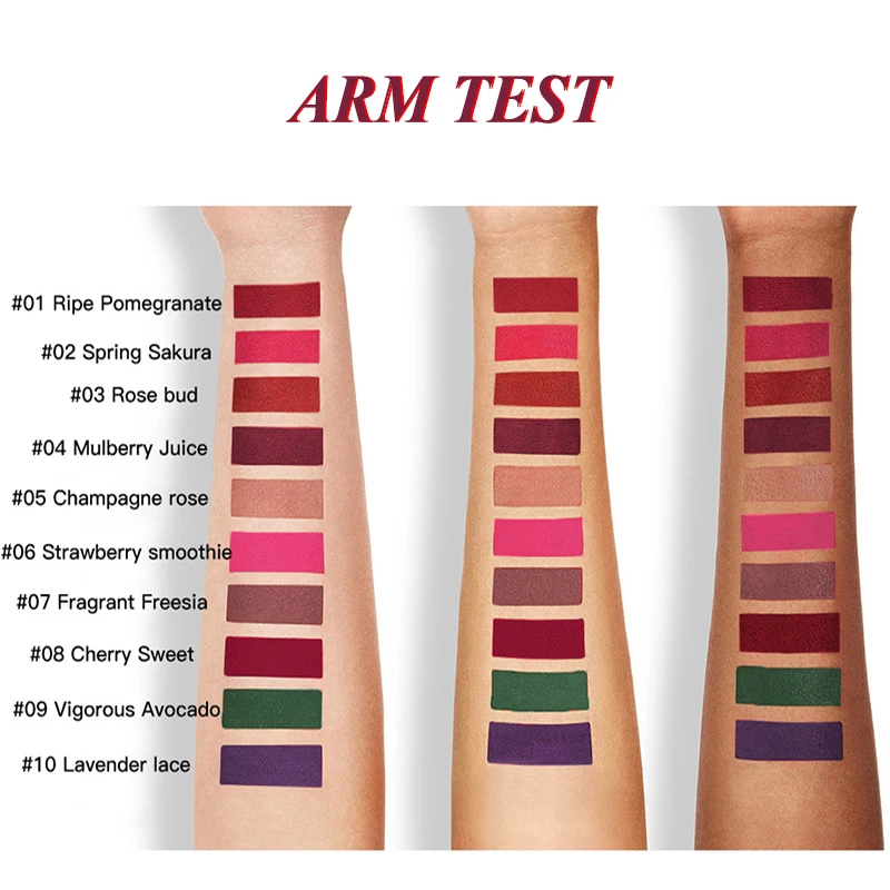 Помада ROSALIND матовая водостойкая блеск для губ стойкий пикантный красный пигмент