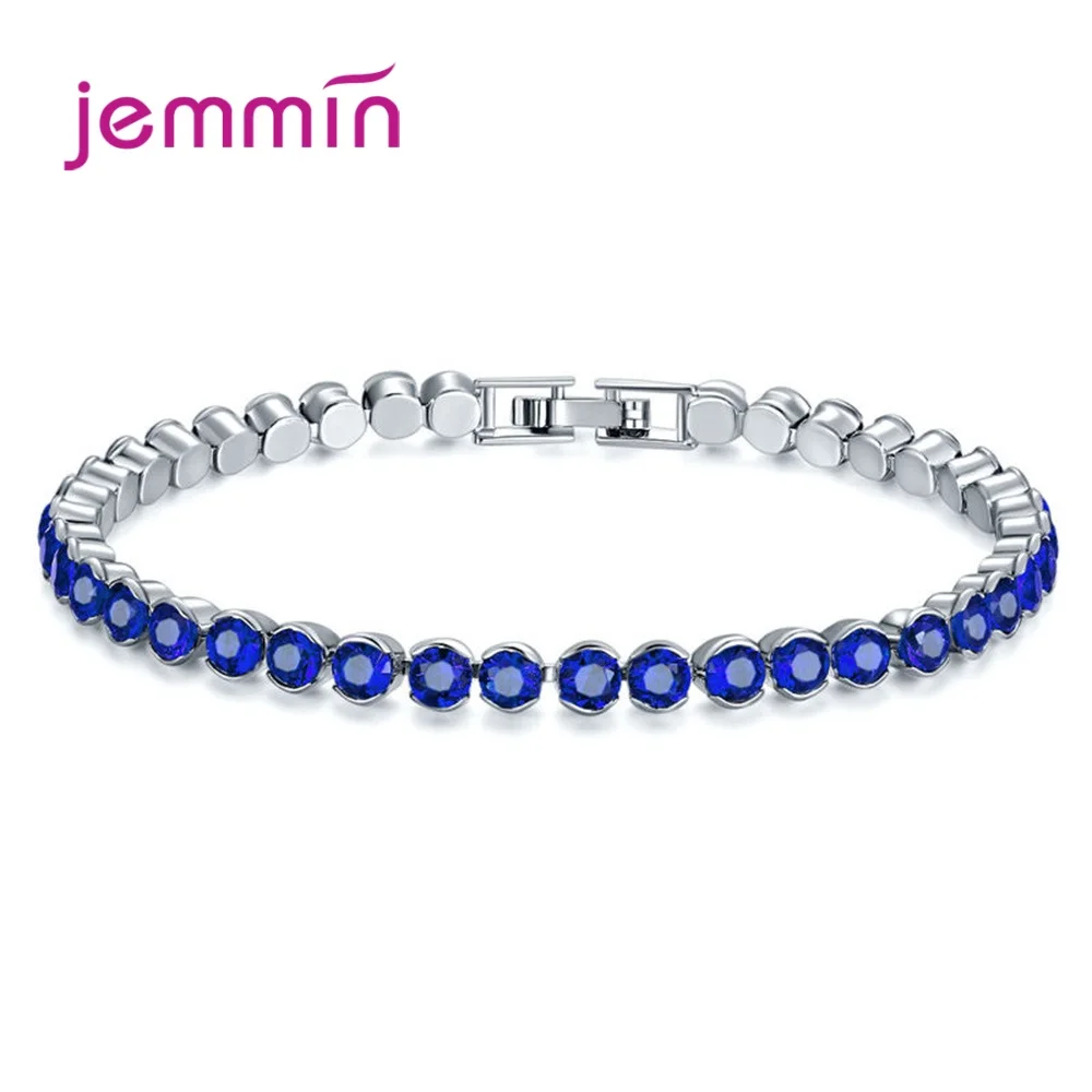 Женский браслет из серебра 925 пробы с фианитами 19 см|Гибкие и жесткие браслеты| |