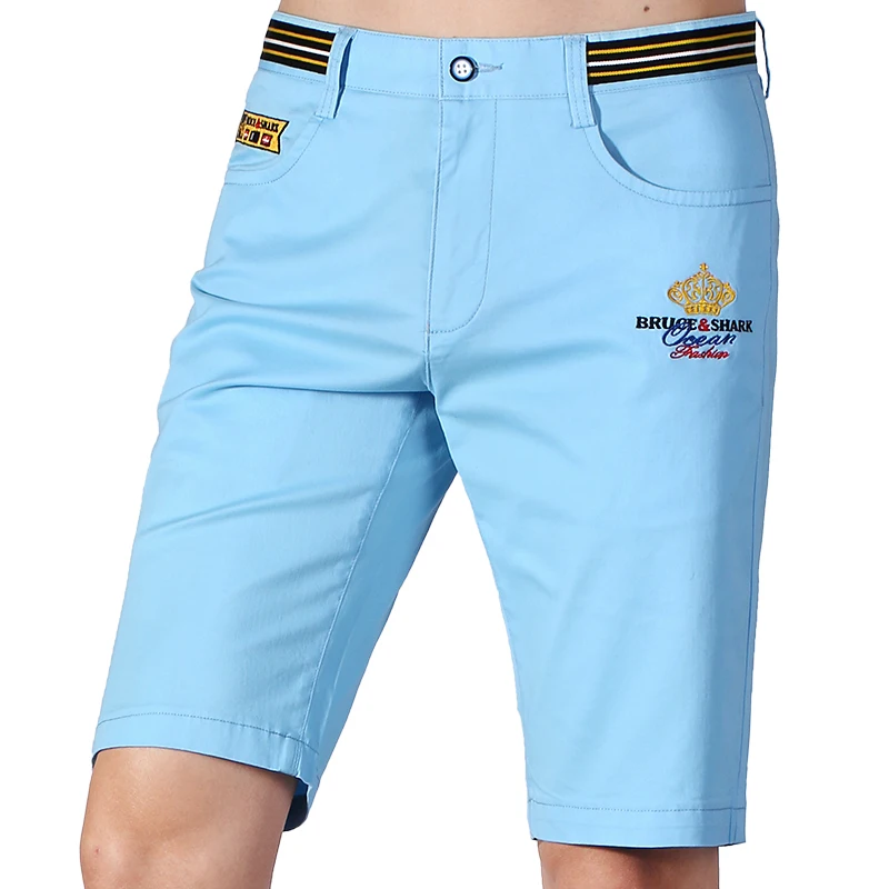 Мужские хлопковые шорты с длиной до колен Брюс &amp Shark повседневные Стрейчевые