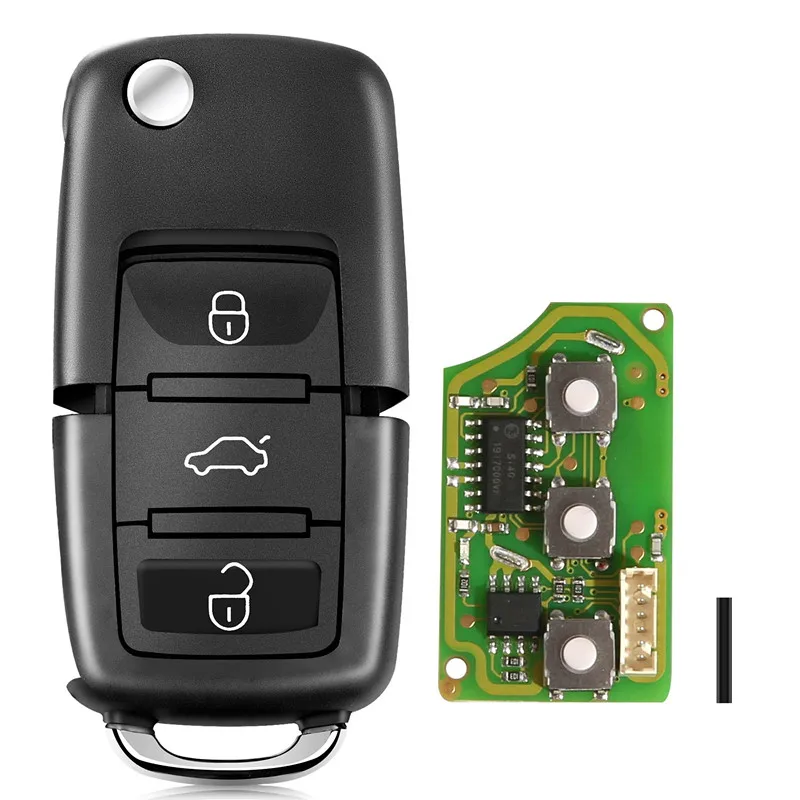 Пульт дистанционного управления Xhorse XKB501EN для Volkswagen B5 Style Remote Key 3 плата кнопок 1 шт.