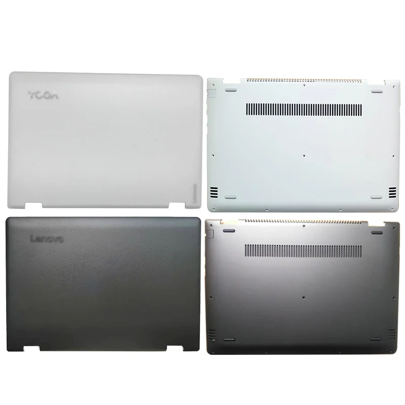 

NEW Laptop LCD Back Cover/Bottom Case Computer Case For Lenovo Yoga 510-14ISK Ideapad Flex4-1470 Case White Black