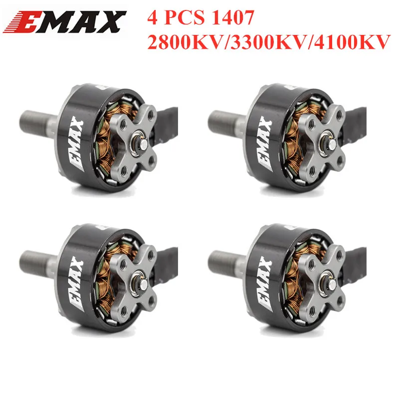4 шт. EMAX ECO Micro Series 1407 2 ~ 4S 2800KV 3300KV 4100KV бесщеточный двигатель для FPV Racing RC Drone Parts Quadcopter