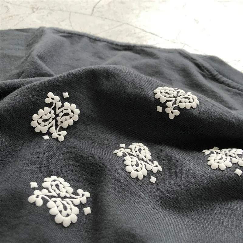 

3D Foam Oversized ASKYURSELF T Shirt Men Women 1:1 High Quality Washed Do Old Tees Sanskrit ASKYURSELF T-shirt