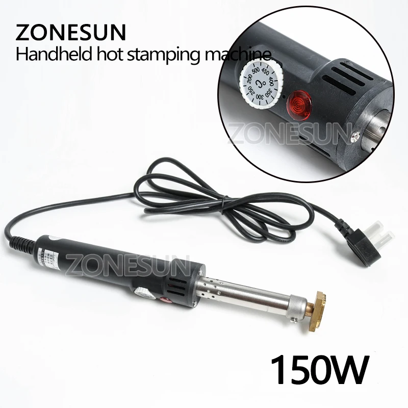ZONESUN тиснение кожи машина для тиснения паяльник Пользовательская форма логотипа