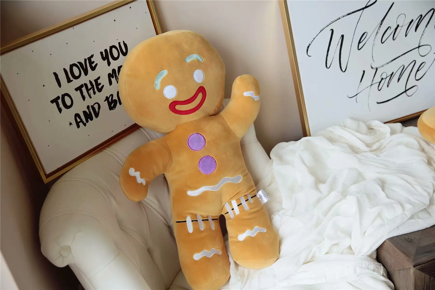 Новинка подушка из хлопка для бисквитного человека 30 см 50 60 длинная сна