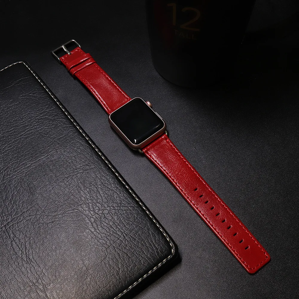 Винтажные кожаные ремешки для часов iwatch ремешок Apple Watch 42 мм 38 серия 1/2/3/4/5