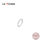 La Monada обручальные кольца для женщин 925 серебряные модные ювелирные изделия минималистичные женские кольца для девочек на пальцах красивые женские кольца