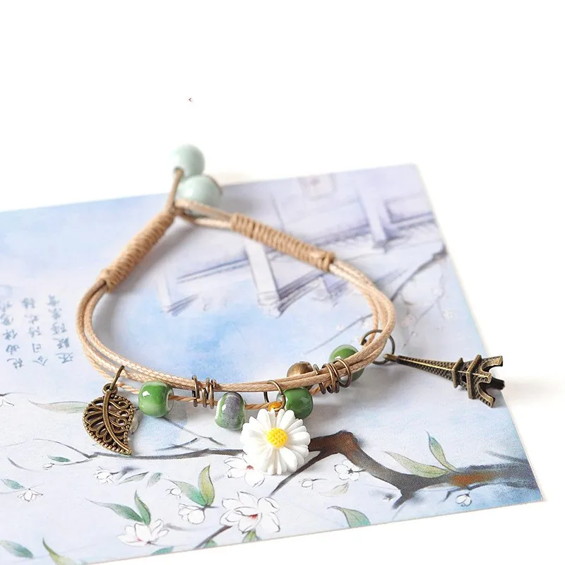 Эксклюзивные новые женские браслеты из натурального камня керамические с