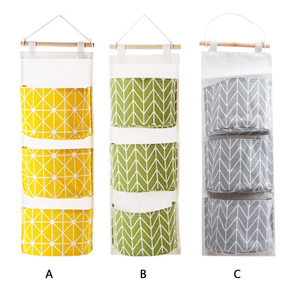 

Wall Hanging Storage Bag Toys Bras Organizer Container Hanging Pocket Pouch Waterproof Moisture Proof