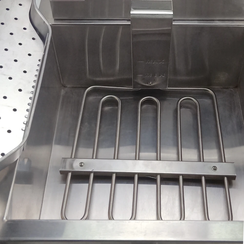 Бытовая электрическая жарочная машина мини фритюрница с корзиной жареная рыба