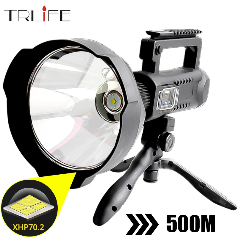 TRLIFE супер ДАЛЬНОБОЙНЫЙ фонарь ярких XHP70.2/XHP50 светодиодный 7200 мА/ч Портативный