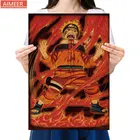 AIMEER винтажный аниме ниндзя удзумаки ниндзя Ностальгический винтажный постер из крафт-бумаги с рисунком живописи 51x35,5 см