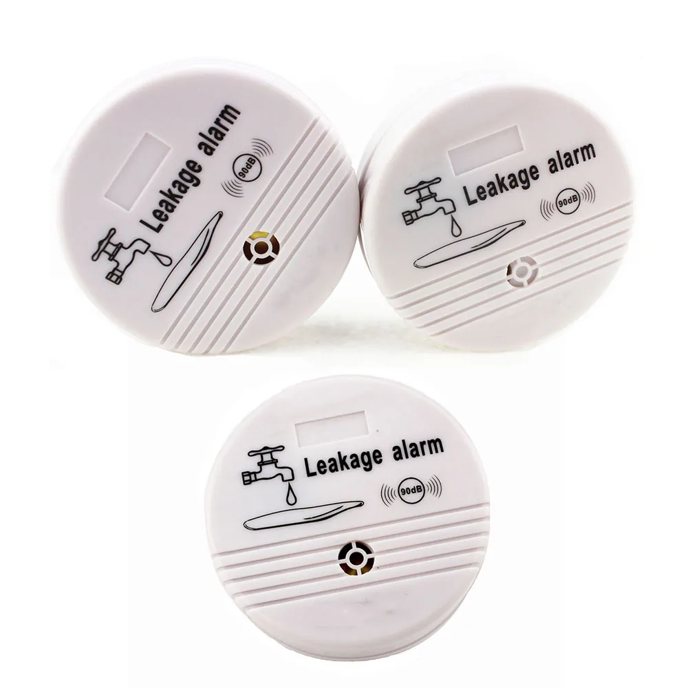 

3pcs Water Leak Detector Sensor Alarm Detector 90dB Voice Wireless Water Leakage Flood Alert House Safety Home Security