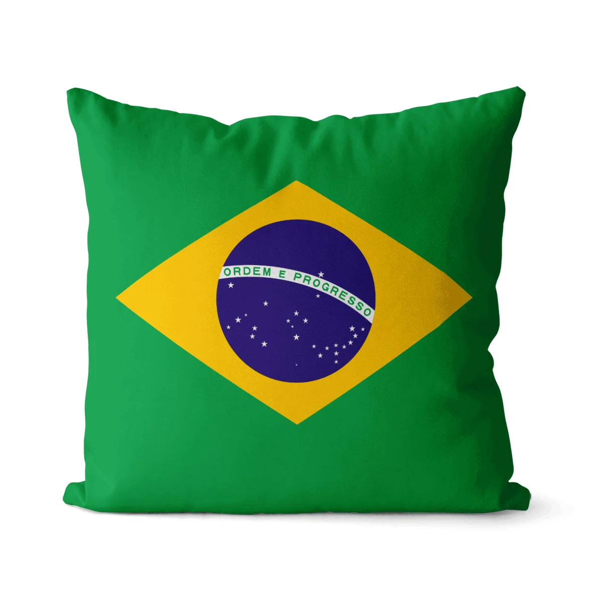 

Квадратная наволочка с флагом Бразилии, льняная наволочка из чистого хлопка, праздничное украшение для дома, чехол для дивана, 45x45 см, 40x40