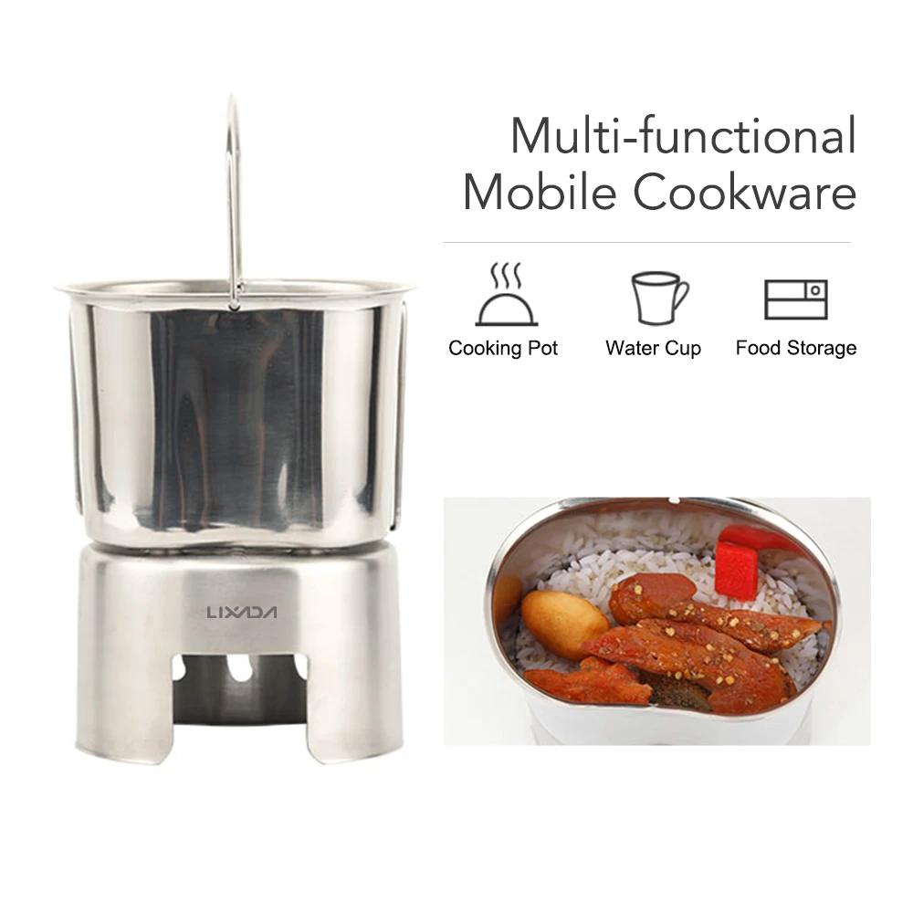 Lixada Открытый Кемпинг деревянная плита кухонная посуда складные чашки из