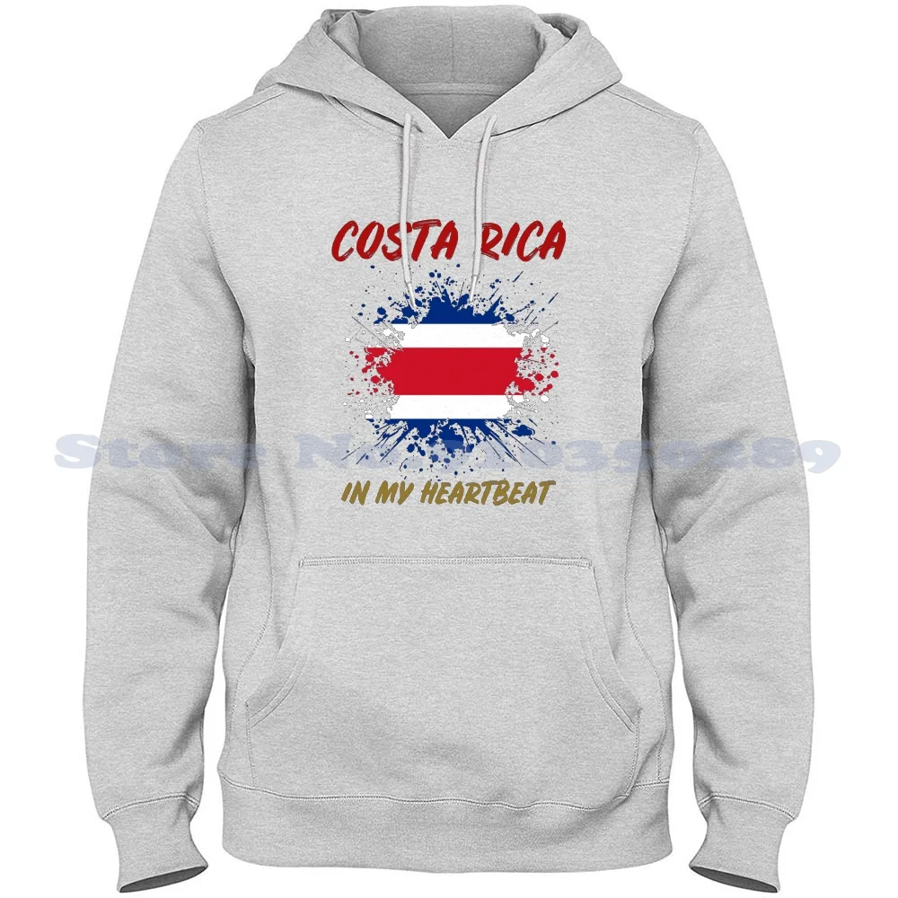 

Costa Rica In My Heartbeat - Team Flag Soccer 2018 Streetwear Sport Hoodie Sweatshirt Costa Rica Soccer Belgium Flag Heartbeat