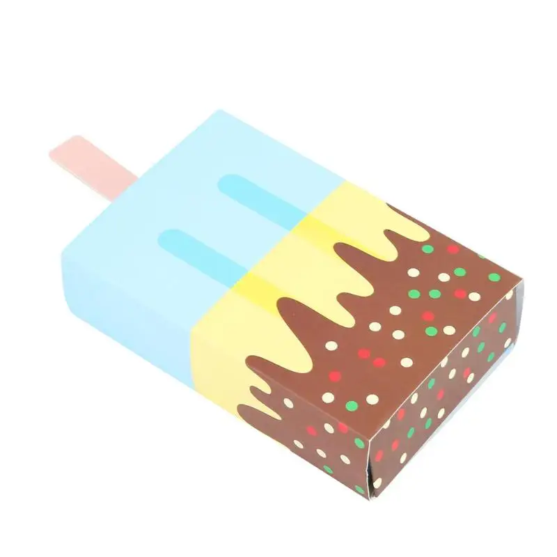 10 шт. мороженое Shaped конфеты Коробки предметы для вечеринки, сувениры сумка/День Святого Валентина Декор подарок Коробки пирог вечерние коробка сумки Эко сумки