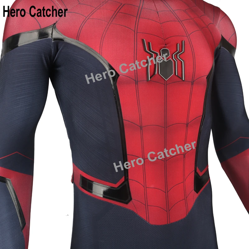 Герой Catcher новая технология Высокое качество мышечный оттенок рельефный логотип FFH Человек-паук костюм резиновая печать FFH Человек-паук костюм