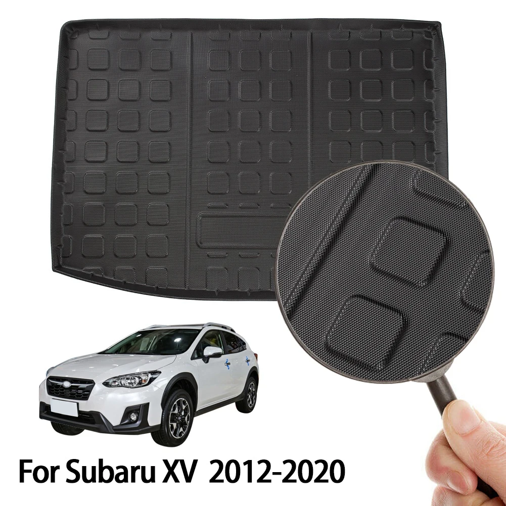 

Коврик для багажника заднего багажника, подходит для Subaru XV 2012-2020, черная резиновая подкладка для багажника автомобиля, защитная крышка