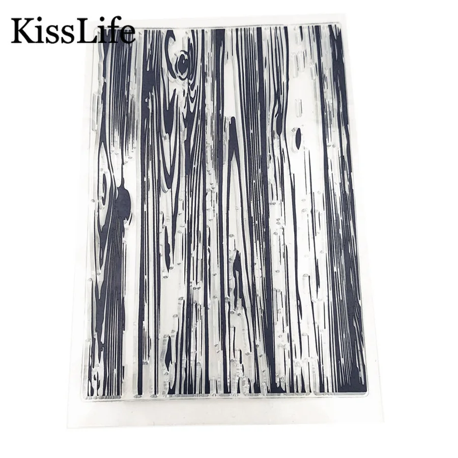 1 Sheet Vintage Tree Wood Grain Rubber Stamps for Scarpbooking Card Making Christmas Easter Craft | Дом и сад