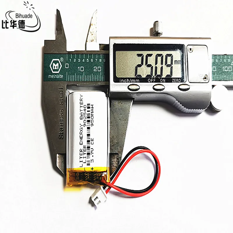 Литий-полимерная аккумуляторная батарея 3 7 в 950 мАч 902540 JST XH 2 54 мм для Mp3 наушников