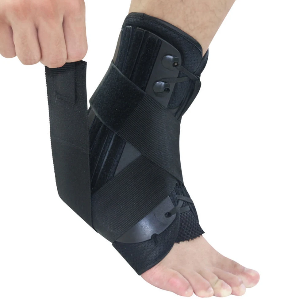

Pad Injury Elastic Guard Sport Stabilizer Lace Up Support Pain Safety Ankle Brace Adjustable Running